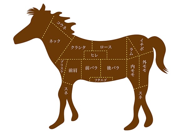 熊本県人吉市の新鮮な馬肉が大人気